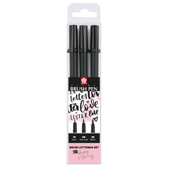 Stylos pinceaux Pigma - 3 stylos (FB, MB, BB)