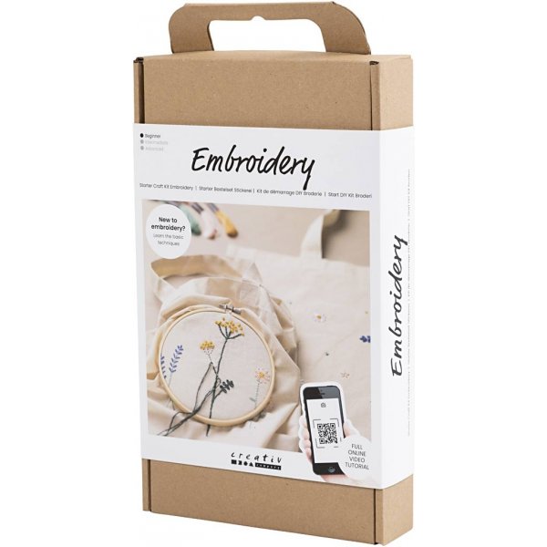 Commencez Kit DIY Broderie - Fleurs