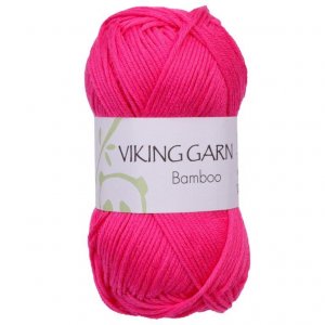 Fil Viking Bambou 50g - Rose foncé (664) Fil Viking Bambou 50g - Rose foncé (664)