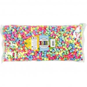 NABBI Perles tube Jumbo 3200 pcs - Couleurs pastel NABBI Perles tube Jumbo 3200 pcs - Couleurs pastel