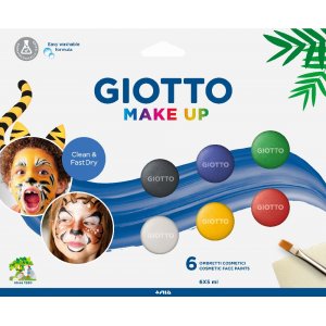 Peinture pour le visage Giotto 6x5 ml - Classique Peinture pour le visage Giotto 6x5 ml - Classique