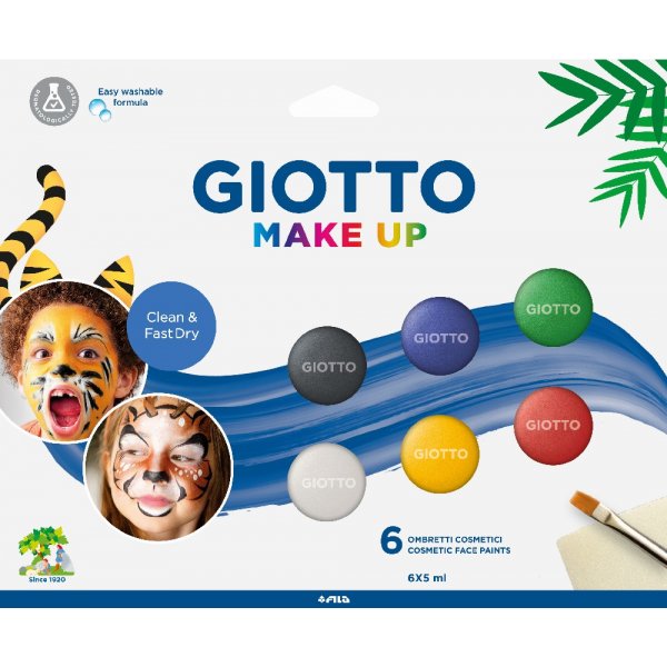 Peinture pour le visage Giotto 6x5 ml - Classique