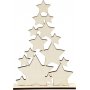 Sapin de Nol d'toiles - 21,5 x 29,8 cm