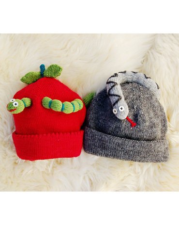 Patron tricot - Cardigan et pull ainsi que bonnet pomme avec chenille et bonnet serpent Patron tricot - Cardigan et pull ainsi que bonnet pomme avec chenille et bonnet serpent