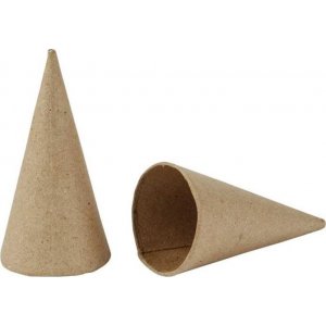 Cônes en carton - H8, Ø4 cm - 10 pcs Cônes en carton - H8, Ø4 cm - 10 pcs
