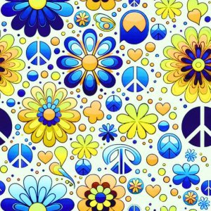Blomsterpeace - bleu/jaune Blomsterpeace - bleu/jaune