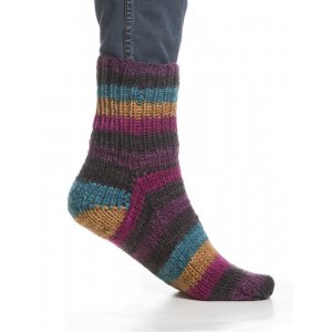 Fil Viking Raggen 150g - Turquoise/Jaune/Violet (756) Fil Viking Raggen 150g - Turquoise/Jaune/Violet (756)