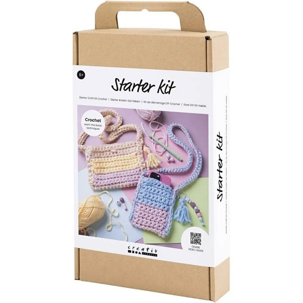 Start DIY Kit Crochet, couleurs mlanges, Sacs
