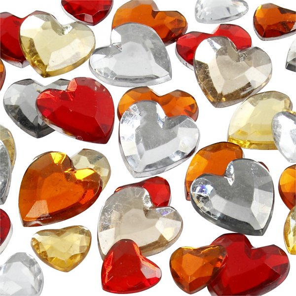 Strass - harmonie rouge - 6+10+14 mm - 252 pcs Strass - harmonie rouge - 6+10+14 mm - 252 pcs