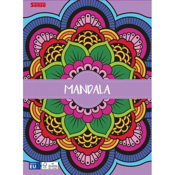 Livre de coloriage Mandala Sense - Formes Libres Livre de coloriage Mandala Sense - Formes Libres