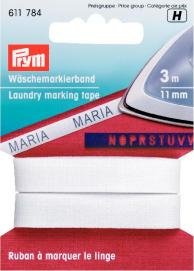 Ruban de marquage du linge thermocollant CO 11mm blanc 3 m Ruban de marquage du linge thermocollant CO 11mm blanc 3 m