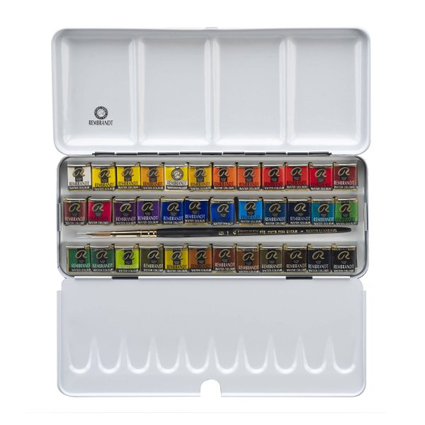 Rembrandt Aquarelle De Luxe Set (36 couleurs 1/2 tasse) Rembrandt Aquarelle De Luxe Set (36 couleurs 1/2 tasse)