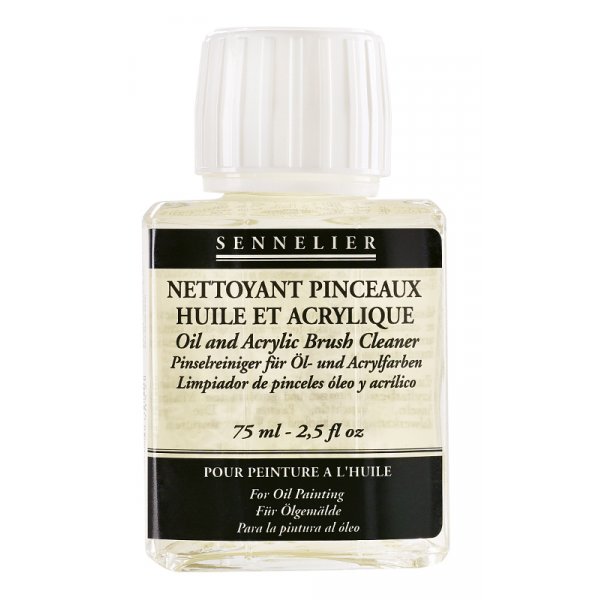 Mdium  huile Sennelier 75 ml - Nettoyant pour pinceaux  l\\\'huile et  l\\\'acrylique