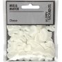 Coeurs en satin - blanc cass - 70 pcs