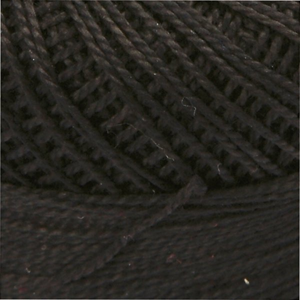 Fil de coton mercerisé - noir - 20 g Fil de coton mercerisé - noir - 20 g