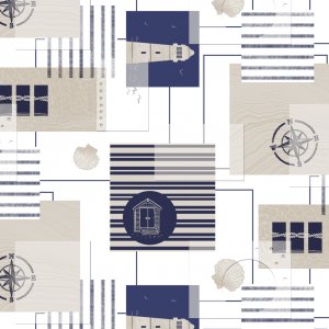 Toile cirée PVC Maritime Toile cirée PVC Maritime