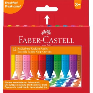 Craie en plastique Grip Jumbo - 12 couleurs Craie en plastique Grip Jumbo - 12 couleurs
