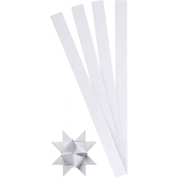 Bandes toiles - blanc - 6,5 cm - 100 bandes