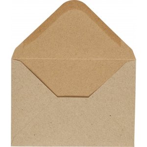 Enveloppe - naturel - 11,5 x 16 cm - 10 pcs Enveloppe - naturel - 11,5 x 16 cm - 10 pcs