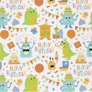 Papier cadeau - couleurs joyeuses - Anniversaire - 100 m Papier cadeau - couleurs joyeuses - Anniversaire - 100 m