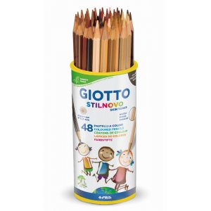 Crayons de couleur Stilnovo couleur peau - 12x4 couleurs Crayons de couleur Stilnovo couleur peau - 12x4 couleurs