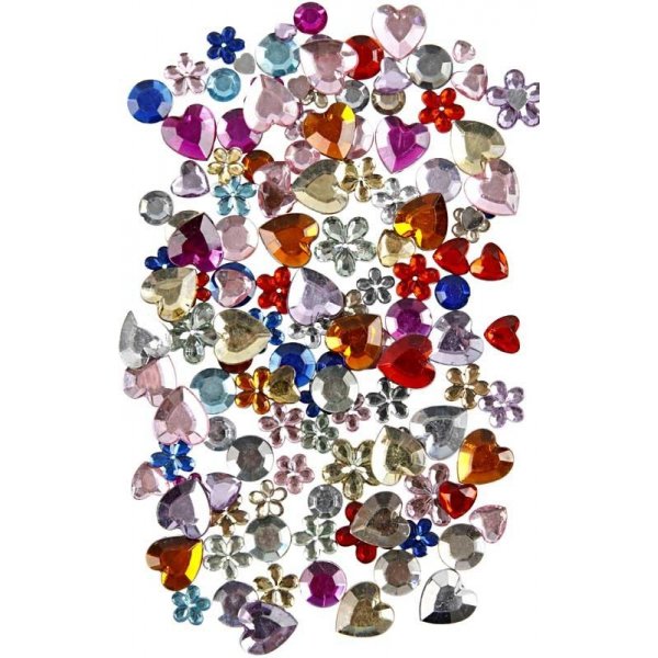 Strass - couleurs mélangées - Rond - Ø6+9+12 mm - 3600 pcs Strass - couleurs mélangées - Rond - Ø6+9+12 mm - 3600 pcs