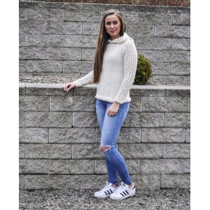 Patron tricot - Sweat à capuche tricoté en fil double Patron tricot - Sweat à capuche tricoté en fil double