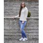 Patron tricot - Sweat  capuche tricot en fil double