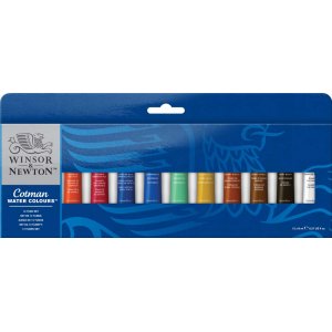 Peinture aquarelle W&N Cotman Tuber - Set de peinture 12 couleurs Peinture aquarelle W&N Cotman Tuber - Set de peinture 12 couleurs