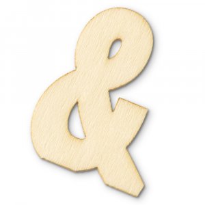 Symboles en bois non traité 40x2 mm - & Symboles en bois non traité 40x2 mm - &