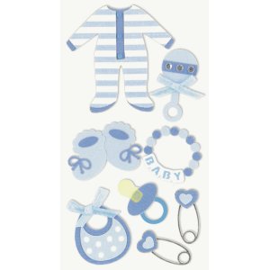 Mélange d'autocollants - Bébé - bleu Mélange d'autocollants - Bébé - bleu