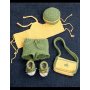 Patron au crochet - Haut, short, chapeau, sac et chaussures au crochet pour la poupe