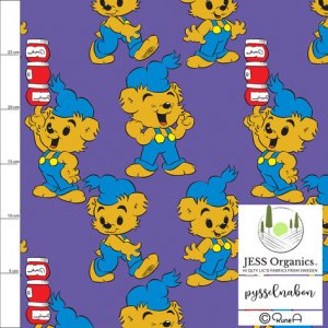 Tissu tricoté - Ours en peluche au miel Tissu tricoté - Ours en peluche au miel
