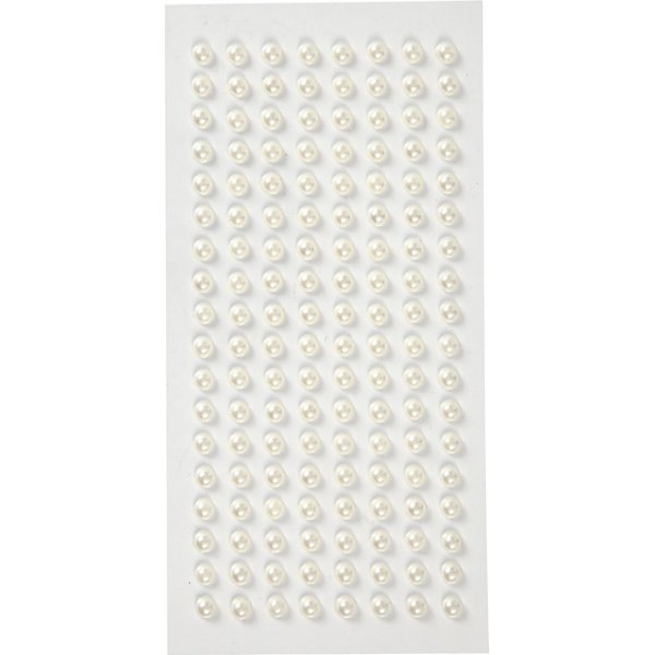 Demi-perles - blanches - 144 pcs