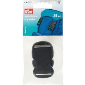 Boucle de sac à dos en plastique noir Boucle de sac à dos en plastique noir