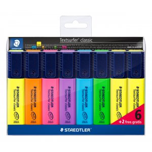 Stylo surligneur Textsurfer Classic - 8 stylos Stylo surligneur Textsurfer Classic - 8 stylos