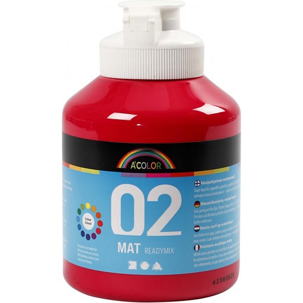 Peinture scolaire - Acrylique - rouge primaire - mate - 500 ml Peinture scolaire - Acrylique - rouge primaire - mate - 500 ml