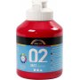 Peinture scolaire - Acrylique - rouge primaire - mate - 500 ml