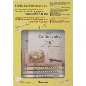 Kit de calligraphie ZIG pour débutants, italique Kit de calligraphie ZIG pour débutants, italique