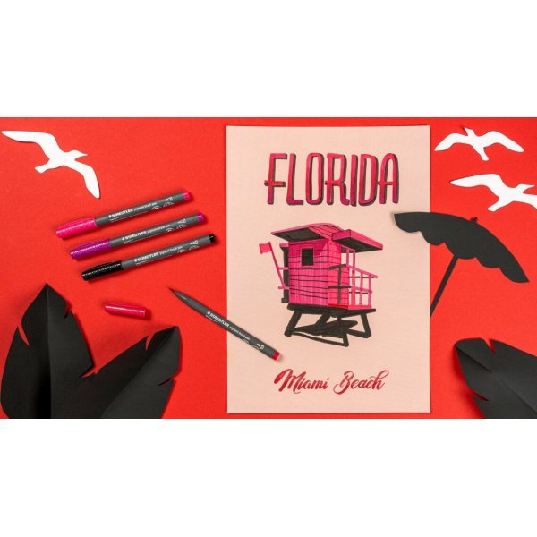 Stylo pinceau à pigments Staedtler Stylo pinceau à pigments Staedtler