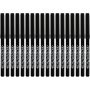 Crayons Colortime - noirs - 2 mm - 18 pcs