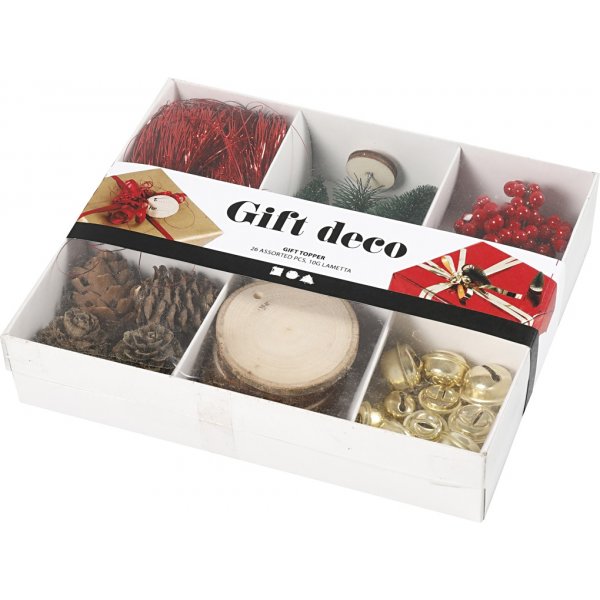 Dcorations cadeaux -  l'ancienne - 6 pcs
