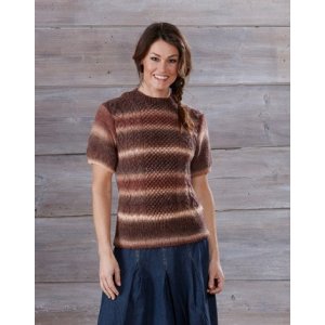 Patron tricot - Pull manches courtes avec tresses Patron tricot - Pull manches courtes avec tresses