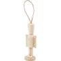 Figurine avec cordon de suspension - bois