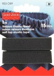 Bande élastique Velours noir Bande élastique Velours noir