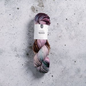 Mérinos Raggi 100g - Marsala & vert Mérinos Raggi 100g - Marsala & vert