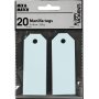 Etiquettes Manille - bleu clair - 20 pcs