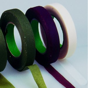 Ruban crêpe 13 mm - vert foncé 28 m Ruban crêpe 13 mm - vert foncé 28 m