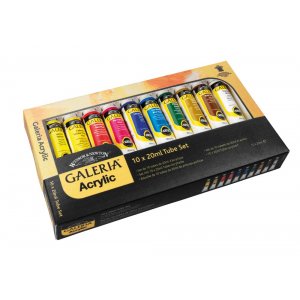 Peinture acrylique W&N Galeria - Set de peinture 10x20 ml Peinture acrylique W&N Galeria - Set de peinture 10x20 ml