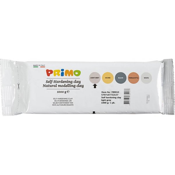 Argile auto-durcissante - gris clair - 1000 g